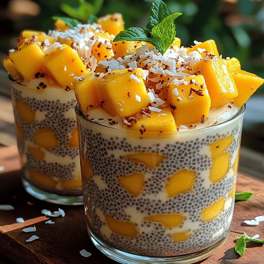 In the realm of health-conscious desserts, chia pudding has carved out its own niche, delighting both the taste buds and the body. This versatile dish has gained immense popularity due to its simple preparation, nutritious profile, and the ability to be customized with various flavors and toppings. Among the myriad of creations, the Tropical Bliss Mango Coconut Chia Pudding stands out, inviting you to indulge in the vibrant, sunny flavors of the tropics.