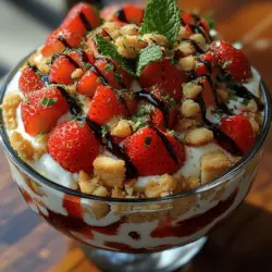 Strawberry Bliss Delight is a dessert that embodies the essence of summer, capturing the freshness of ripe strawberries enveloped in a cloud of whipped cream and creamy yogurt. This delightful treat is not only visually appealing but also tantalizes the taste buds with its sweet, tangy, and creamy layers. The combination of luscious strawberries and airy whipped cream creates a symphony of flavors and textures that is simply irresistible.