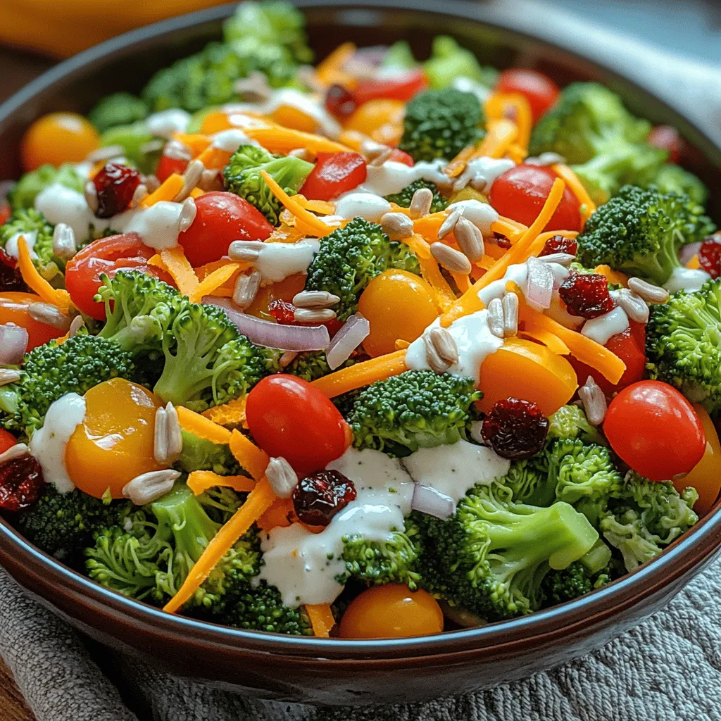 In today's health-conscious world, vibrant salads are taking center stage in modern cuisine. As more people seek nutritious meals that are both delicious and visually appealing, the popularity of salads has soared. Among the myriad of salad options available, the Crunchy Rainbow Broccoli Salad stands out as a true gem. This salad is not just a feast for the eyes but also a powerhouse of nutrients, making it an ideal choice for those looking to incorporate more healthy foods into their diets.