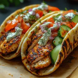 In the world of Mediterranean cuisine, few dishes capture the essence of flavor and tradition quite like Authentic Greek Chicken Gyros. This beloved street food is not only a delight to the taste buds but also a dish steeped in history and cultural significance. Originating from Greece, gyros has become a staple in many parts of the world, celebrated for its savory taste and hearty ingredients. With its juicy, marinated chicken, warm pita bread, and refreshing tzatziki sauce, this recipe brings a taste of Greece right to your kitchen.