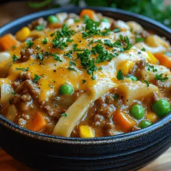 When the weather turns chilly or you're simply in need of a hearty meal that warms both the body and soul, there's nothing quite like a dish of Cheesy Beef and Noodles Delight. This comforting casserole is a delightful combination of tender ground beef, egg noodles, creamy soup, and a generous amount of melted cheese, creating a flavorful experience that is hard to resist. Not only is this dish incredibly satisfying, but it also embodies the essence of comfort food, serving as a reminder of home-cooked meals shared with family and friends.