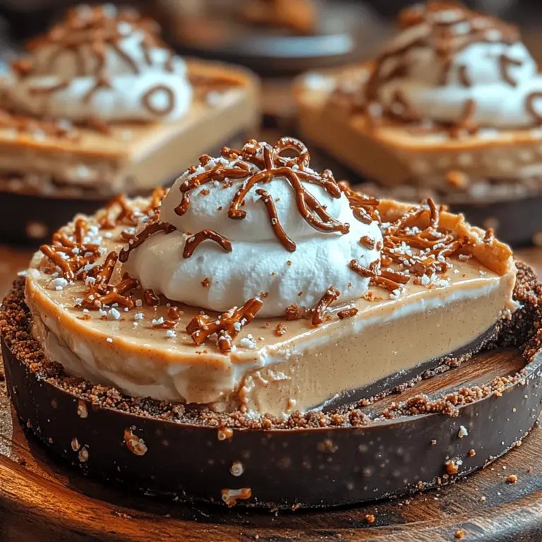 Imagine a dessert that combines the rich, creamy goodness of peanut butter with a delightfully crunchy and salty pretzel crust. This is exactly what you get with the Peanut Butter Bliss Pie—a dessert that not only satisfies your sweet tooth but also offers a unique flavor profile that balances the sweet and salty in the most delightful way. This pie is a celebration of textures, flavors, and the simple joy of indulging in a classic American treat.