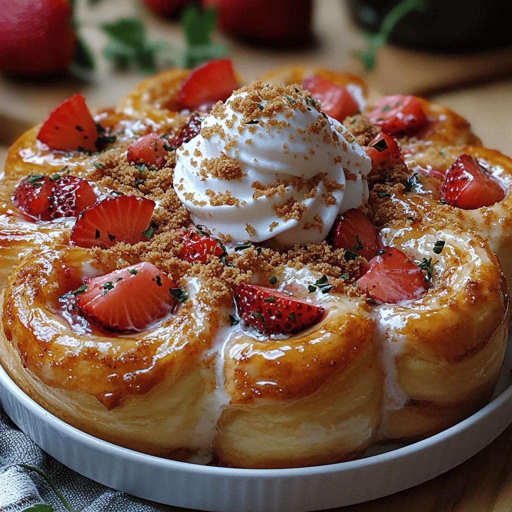If you’re searching for a dessert that marries the classic flavors of strawberry shortcake with the creamy richness of cheesecake, look no further than Strawberry Shortcake Cheesecake Rolls. This delightful treat features a luscious cream cheese filling paired with fresh strawberries, all wrapped in a flaky crescent roll dough. The result is a sweet, satisfying dessert that not only tastes incredible but also offers a beautiful presentation, making it perfect for gatherings, picnics, and special occasions.