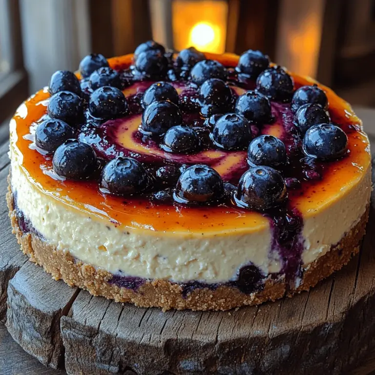 Cheesecake is a beloved dessert that captivates palates around the world, celebrated for its rich, creamy texture and versatile flavor profile. This iconic dessert has evolved over the years, showcasing a myriad of variations that range from classic New York-style to fruit-infused delights. Amidst this diverse landscape, the Blueberry Bliss Swirl Cheesecake stands out as a delightful fusion of velvety cheesecake and the tangy sweetness of blueberries, making it a favorite for dessert lovers and casual bakers alike.