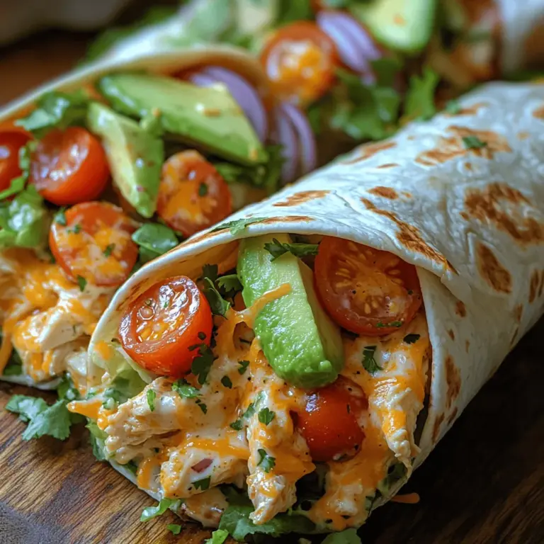 Wraps have surged in popularity in modern cuisine, and it’s easy to see why. They offer a portable, mess-free way to enjoy an array of flavors in one neat package. The Chicken Ranch Wraps exemplify this, bringing together the savory goodness of shredded chicken and the tangy kick of ranch dressing. The combination creates a filling that is both hearty and refreshing, especially when paired with crisp vegetables.