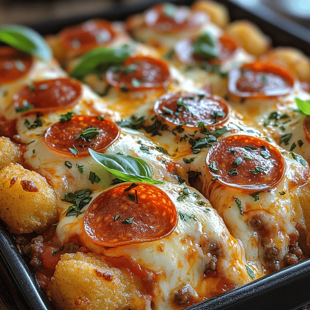 Casseroles have long been a staple in American kitchens, celebrated for their hearty flavors and comforting textures. These one-dish wonders provide a perfect solution for busy families, offering a way to combine a variety of ingredients into a warm, cohesive meal. Among the myriad of casserole options, the Pepperoni Pizza Tater Tot Casserole stands out as a fun and filling dish that effortlessly brings the flavors of pizza into a comforting, easy-to-prepare format.