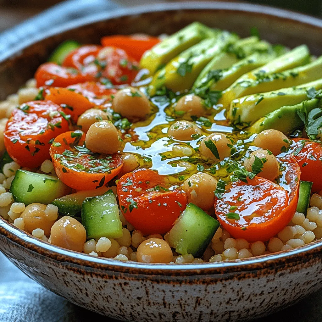 If you're looking for a dish that combines vibrant flavors, eye-catching colors, and healthy ingredients, look no further than Zesty Couscous Bowls with Lemon Feta Dressing. This delightful meal is not only visually appealing but also packed with nutrition, making it an excellent choice for those who want to eat well without sacrificing taste. Whether you're in need of a quick weeknight dinner, planning a gathering with friends and family, or preparing meals for the week ahead, these couscous bowls are incredibly versatile and easy to customize.