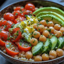 If you're looking for a dish that combines vibrant flavors, eye-catching colors, and healthy ingredients, look no further than Zesty Couscous Bowls with Lemon Feta Dressing. This delightful meal is not only visually appealing but also packed with nutrition, making it an excellent choice for those who want to eat well without sacrificing taste. Whether you're in need of a quick weeknight dinner, planning a gathering with friends and family, or preparing meals for the week ahead, these couscous bowls are incredibly versatile and easy to customize.