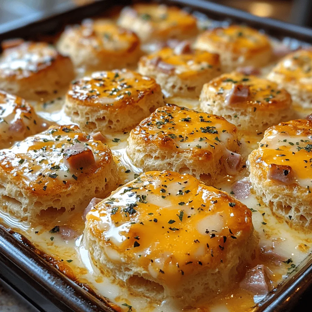 To truly appreciate the deliciousness of Cheesy Delight Ham & Cheese Butter Swim Biscuits, it’s essential to understand the key components that make this dish a standout. Let’s take a closer look at each ingredient and its role in crafting the perfect biscuit.
