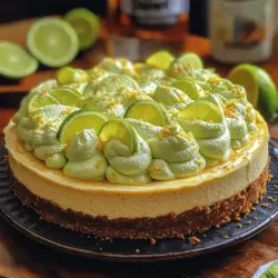 Welcome to the world of indulgent desserts, where flavors dance and textures blend to create unforgettable experiences. Today, we are diving into the refreshing realm of the Zesty Lime Mousse Cheesecake. This delightful dessert combines the rich, creamy essence of traditional cheesecake with the light and airy texture of mousse, resulting in a treat that is as pleasing to the palate as it is to the eye. Perfect for warm weather gatherings, birthday celebrations, or simply as a sweet escape after dinner, this cheesecake stands out with its vibrant lime flavor that captures the spirit of summer in every bite.
