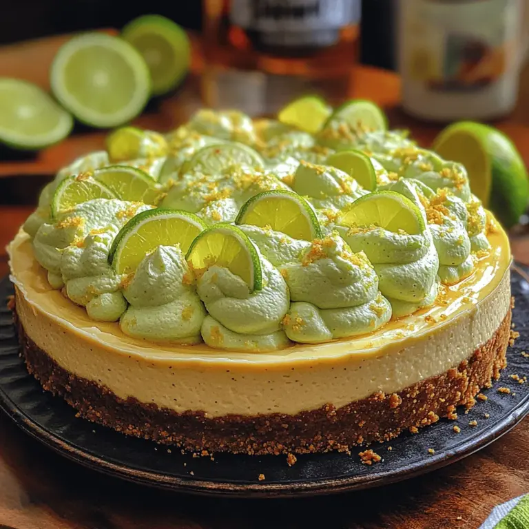 Welcome to the world of indulgent desserts, where flavors dance and textures blend to create unforgettable experiences. Today, we are diving into the refreshing realm of the Zesty Lime Mousse Cheesecake. This delightful dessert combines the rich, creamy essence of traditional cheesecake with the light and airy texture of mousse, resulting in a treat that is as pleasing to the palate as it is to the eye. Perfect for warm weather gatherings, birthday celebrations, or simply as a sweet escape after dinner, this cheesecake stands out with its vibrant lime flavor that captures the spirit of summer in every bite.