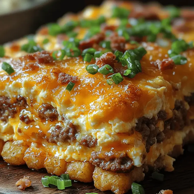 Breakfast casseroles have surged in popularity in recent years, becoming a staple in many households. With their convenience, ease of preparation, and ability to feed a crowd, it's no wonder that they have found a special place in our hearts and kitchens. One standout recipe that captures the essence of a hearty breakfast while appealing to both kids and adults alike is the Cracked Out Tater Tot Breakfast Casserole. This mouthwatering dish combines the crispy goodness of tater tots, savory breakfast sausage, and creamy eggs, making it the perfect family-friendly dish for any occasion.