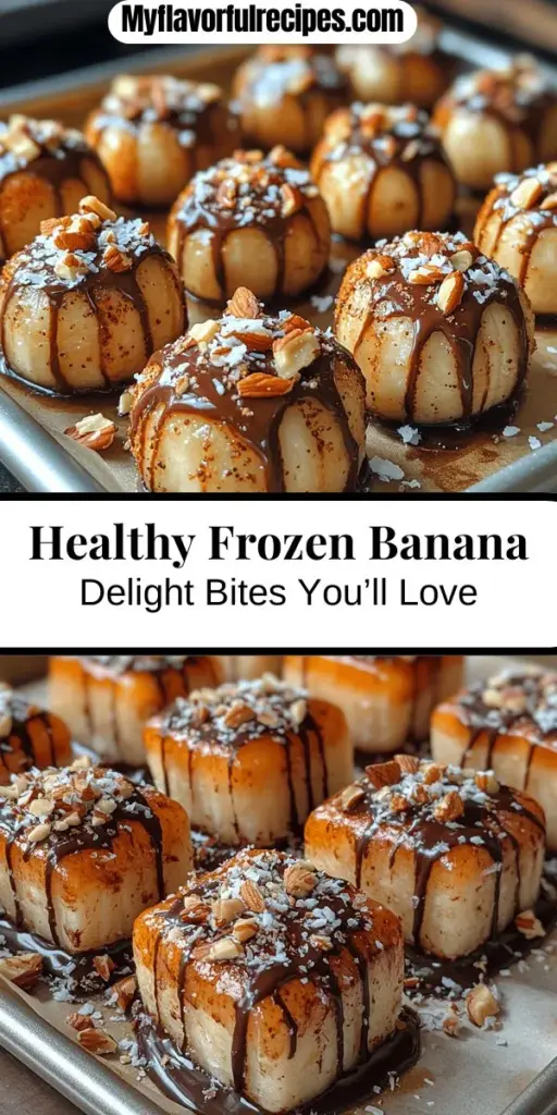 Discover the joy of Frozen Banana Delight Bites, a healthy and delicious treat perfect for satisfying your sweet cravings. Made with ripe bananas and your choice of dark or milk chocolate, these bites are easy to customize with toppings like nuts or shredded coconut. Packed with essential nutrients and low in calories, they make an ideal snack for kids and adults alike. Perfect for warm days or post-workout, these frozen delights are sure to be a hit with everyone!