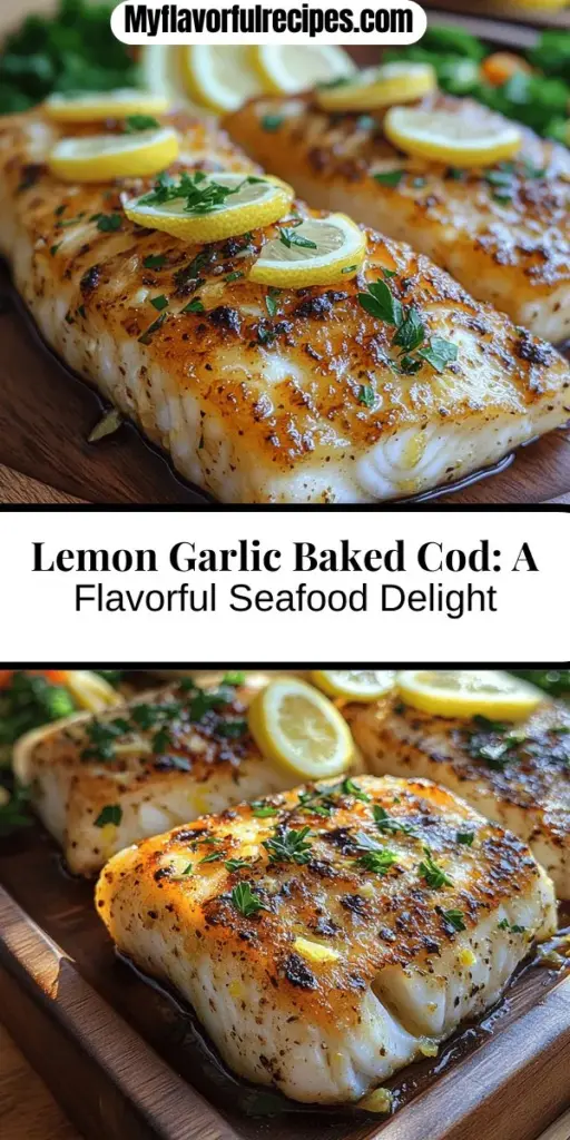 Elevate your dinner routine with this easy and delicious Zesty Lemon Garlic Baked Cod recipe. Perfect for weeknight meals or special occasions, this dish combines fresh cod with zesty lemon and aromatic garlic for a burst of flavor. Simple to prepare, it showcases the mild, flaky texture of the cod, making it a favorite for cooks of all levels. Serve it with steamed vegetables or a fresh salad for a wholesome feast that’s both tasty and nutritious. Enjoy a delightful culinary experience that’s quick to master!