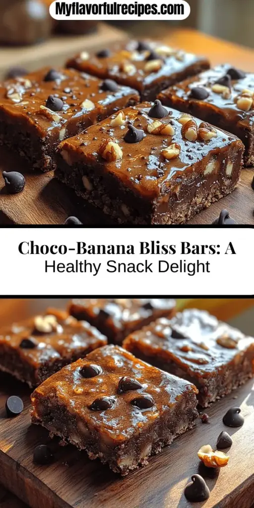 Discover the ultimate healthy snack with Choco-Banana Bliss Bars! These delicious treats combine the rich flavors of chocolate and banana, making them perfect for breakfast, post-workout refueling, or a guilt-free dessert. Made with nutrient-dense ingredients like rolled oats, almond butter, and dark chocolate, these bars not only satisfy your sweet cravings but also provide lasting energy. Follow our step-by-step guide to whip up a batch that aligns with your health goals while delighting your taste buds. Enjoy this nutritious indulgence today!