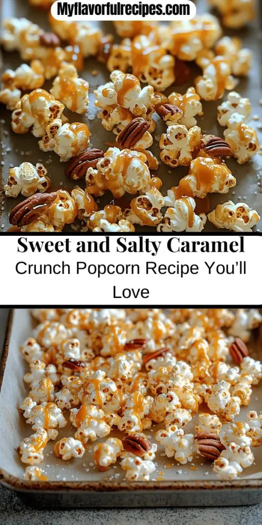 Discover the delightful combination of sweet and salty with this easy Sweet & Salty Caramel Crunch Popcorn recipe. Perfect for movie nights, parties, or snack cravings, this treat features freshly popped popcorn coated in rich caramel and a touch of sea salt. With a few simple ingredients like unsalted butter, brown sugar, and optional nuts, you can create a crunchy, addictive snack that everyone will love. Follow our step-by-step guide for a perfectly coated batch every time!