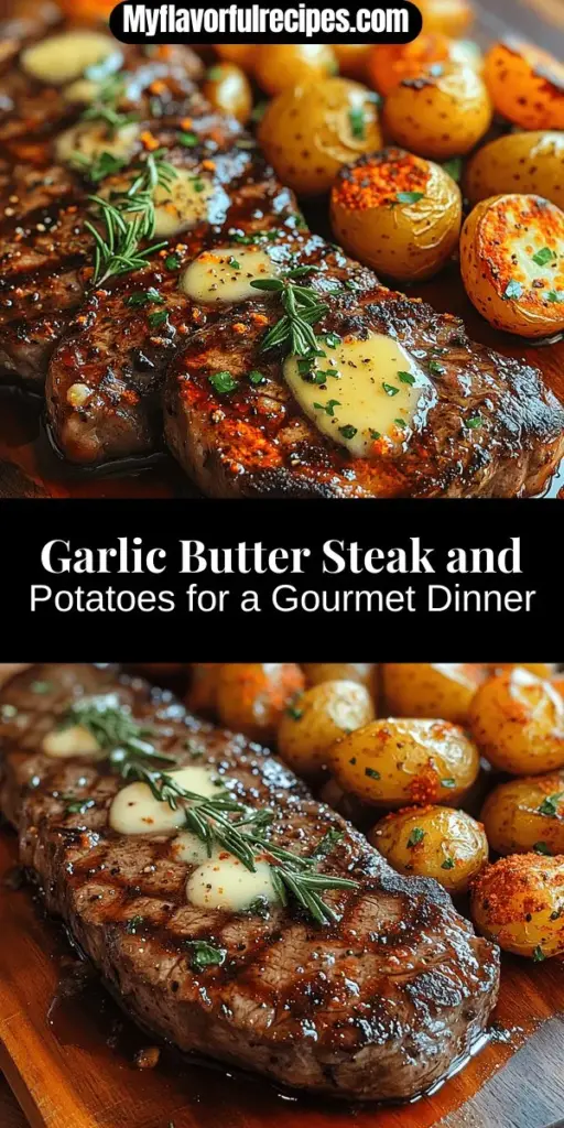 Elevate your dinner with the Sizzling Garlic Butter Steak & Potatoes recipe. This dish features a perfectly seared ribeye steak paired with crispy baby potatoes, all enhanced by rich garlic butter. Simple yet impressive, it's perfect for a special occasion or a weeknight treat. Discover essential tips for selecting quality ingredients, mastering cooking techniques, and achieving mouthwatering flavors that will delight your guests. Transform your kitchen into a gourmet haven tonight!