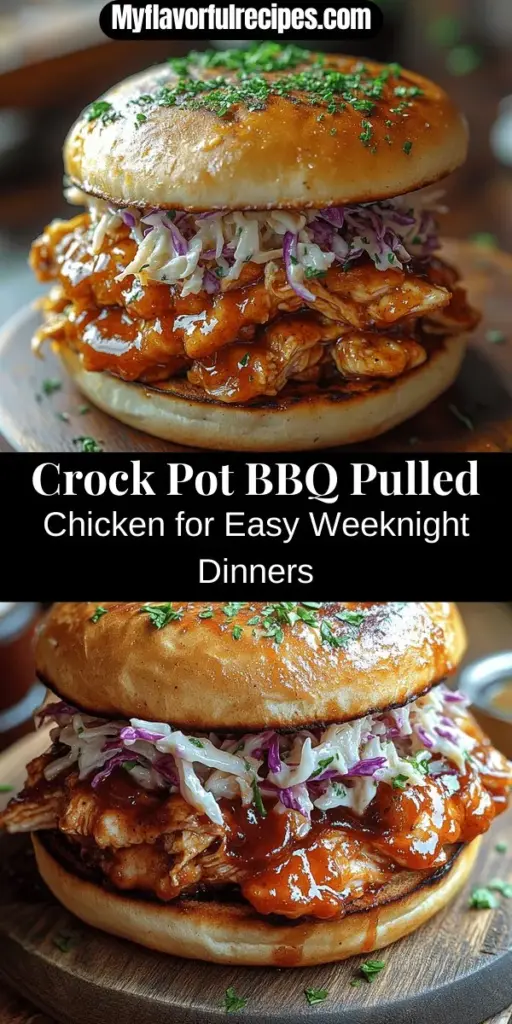 Discover the ultimate comfort food with BBQ Bliss Pulled Chicken! This easy crock pot recipe transforms tender chicken into a mouthwatering dish drenched in rich barbecue sauce. Perfect for busy weeknights or weekend gatherings, it’s incredibly versatile—serve it on buns, top it on nachos, or mix it into salads. Enjoy the delightful aromas and flavors as it slow cooks, making your meal prep a breeze and your taste buds sing. Try it today!