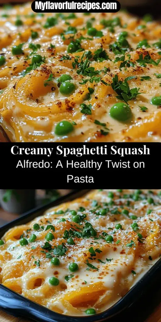 Discover the joy of cooking with this creamy spaghetti squash Alfredo recipe, a nutritious twist on the classic dish. This delightful low-carb alternative to traditional pasta offers a satisfying, creamy sauce without the extra calories. Made with wholesome ingredients like roasted spaghetti squash, garlic, and rich Parmesan cheese, it's perfect for health-conscious eaters. Elevate your meals with this delicious recipe that combines comfort and nutrition in every bite!