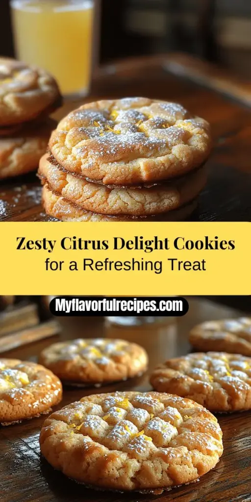 Discover the vibrant and refreshing world of Zesty Citrus Delight Cookies! These delicious treats blend tangy lemon flavors with a delightful sweetness, delivering a perfect balance of taste and texture. With a crispy edge and soft, chewy center, they're ideal for any occasion—from summer gatherings to cozy teas. Follow a simple step-by-step guide to create these irresistible cookies that will brighten your day and impress family and friends alike. Enjoy baking and the joy it brings!