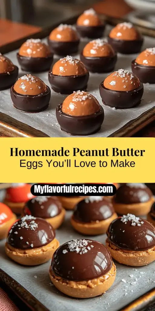 Discover the joy of making homemade peanut butter eggs with this delightful recipe! These creamy, chocolate-coated treats are not only indulgent but also made with wholesome ingredients, offering a satisfying and nourishing dessert option. Perfect for any occasion, from festive celebrations to everyday cravings, you can easily customize them to suit your taste. Learn about the health benefits of natural peanut butter, the importance of balance in flavors, and step-by-step instructions to create your own deliciously memorable peanut butter eggs. Treat yourself and your loved ones to this simple yet scrumptious delight!
