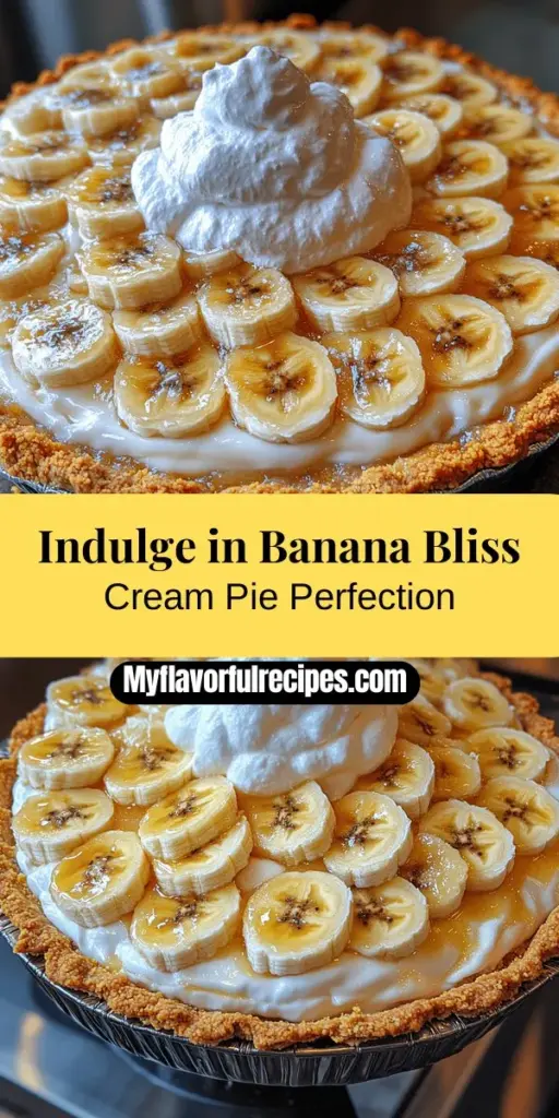 Discover the delightful world of Banana Bliss Cream Pie, a sweet treat that perfectly combines the nostalgic flavors of ripe bananas with a rich, creamy filling on a crunchy graham cracker crust. This classic dessert not only satisfies your sweet cravings but also brings warmth and comfort to any gathering. Dive into the article for a step-by-step guide, explore the history of cream pies, and learn how to create this crowd-pleaser that is simple yet impressive. Whether for a celebration or a cozy night in, this pie is sure to be a hit!