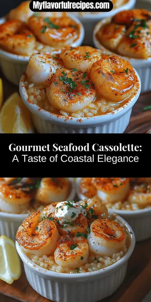 Discover the art of creating a gourmet seafood cassolette, an exquisite dish that brings the flavors of the coast to your table. This recipe highlights fresh, sustainable seafood combined with creamy saffron-infused sauce, aromatic herbs, and Arborio rice for a luxurious experience. Perfect for impressing guests or enjoying a cozy night in, this dish captures the essence of coastal culinary tradition. Dive into the preparation process and learn how to elevate your dining experience with this delightful seafood delight.