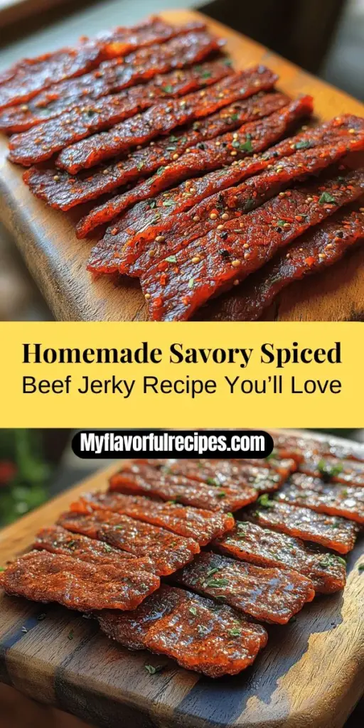 Discover the art of making savory spiced beef jerky at home! This timeless snack is packed with protein and flavor, perfect for outdoor adventures or a quick energy boost. This article guides you through the entire process— from selecting the right cut of beef and crafting the perfect marinade, to drying methods and storage tips. Learn about the rich history, nutritional benefits, and endless flavor variations of beef jerky, making it a customizable treat you'll love!