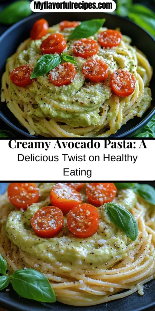 Creamy Avocado Pasta is a delicious and healthy choice that brings together the rich taste of avocados and the comforting texture of pasta. This dish features a velvety sauce made from ripe avocados, fresh basil, garlic, olive oil, and a splash of lemon juice, offering a nutritious alternative to traditional creamy sauces. Quick to prepare in under 30 minutes, it’s perfect for busy weeknights or casual gatherings. Customize with your favorite pasta type and enjoy a meal that celebrates both flavor and health!