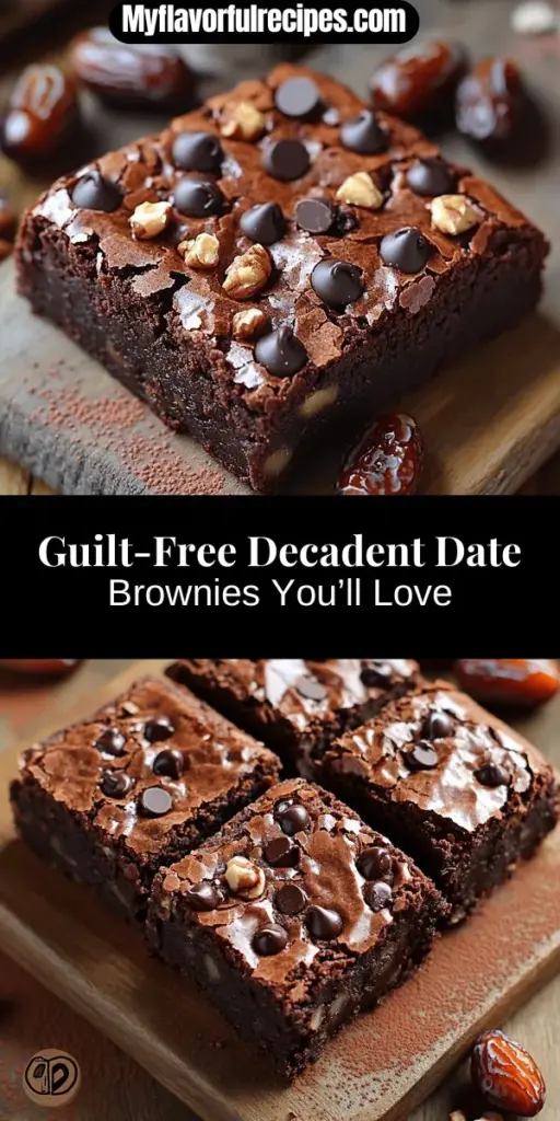 Discover a delicious way to indulge without the guilt with these Decadent Date Brownies! Made with wholesome ingredients like medjool dates, almond flour, and cocoa powder, this healthier alternative to traditional brownies satisfies your sweet cravings while packing in nutrients. With a simple step-by-step guide, you'll learn how to create rich, fudgy brownies that are perfect for any occasion. Enjoy a treat that nourishes your body and delights your taste buds!