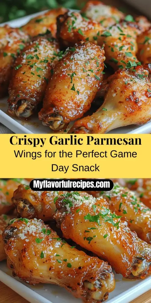 Discover the irresistible flavors of Garlic Parmesan Wings with this simple recipe that's perfect for game days or gatherings. These baked wings feature a crispy texture and a savory blend of garlic, buttery goodness, and rich Parmesan cheese that will have everyone coming back for more. With easy preparation steps and minimal ingredients, you'll enjoy making these delicious bites that bring people together. Try them out and elevate your snack game!