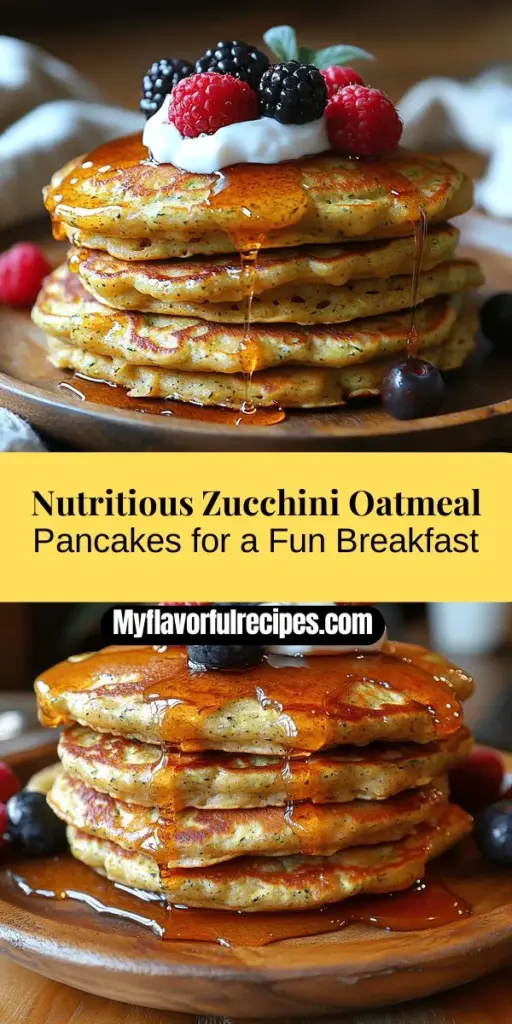 Discover the delightful taste of Zucchini Oatmeal Pancakes, a healthy breakfast option that combines nutritious ingredients like rolled oats and grated zucchini. These fluffy pancakes are packed with fiber and vitamins, making them a perfect way to energize your morning. They're easy to whip up and customizable for various dietary preferences. Top them with fresh fruit or nut butter for an extra tasty twist. Enjoy a wholesome breakfast that everyone will love!