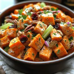 Once your sweet potatoes are perfectly cooked and cooled, it's time to bring the Creamy Sweet Potato Salad Delight together. The key here is to gently fold the ingredients rather than stirring vigorously. This method will help maintain the integrity of the sweet potatoes, ensuring they remain chunky and delightful rather than turning into a mushy blend.
