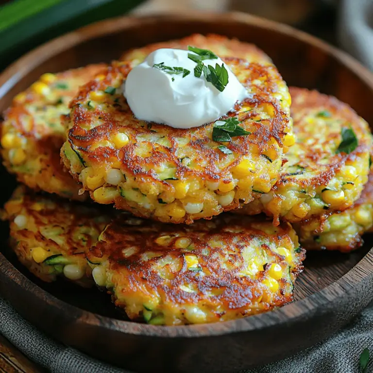 When it comes to summer, few things are more delightful than vibrant dishes that embody the season’s bounty. Enter Sunshine Corn & Zucchini Fritters—colorful morsels that are not just a feast for the eyes but also a celebration of fresh flavors and wholesome ingredients. These fritters are a delightful fusion of sweet, juicy corn and tender zucchini, making them a versatile option for any occasion, whether as a snack, an appetizer at your next gathering, or a light meal to enjoy on a warm evening.