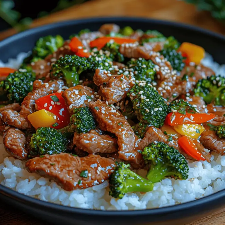 If you’re searching for a meal that marries convenience with nutrition and flavor, look no further than Sizzling Beef & Broccoli Delight. This dish has become a beloved staple in many households, thanks to its quick preparation time and the balance of savory beef with crisp, vibrant broccoli. Originating from Asian cuisine, it captures the essence of bold flavors and rich textures, making it a favorite for families and food lovers alike.