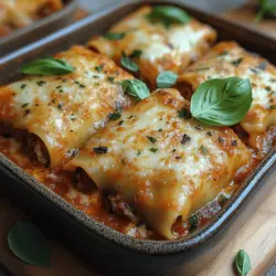 Savory Baked Beef Cannelloni is a dish that encapsulates the essence of Italian home cooking. Originating from the southern regions of Italy, cannelloni is a type of pasta that is typically filled with various ingredients and baked in a rich sauce. This comforting dish has won the hearts of many, making it a staple in family meals and gatherings. Not only does it showcase the flavors of Italy, but it also provides a satisfying and hearty experience that brings people together around the dinner table.