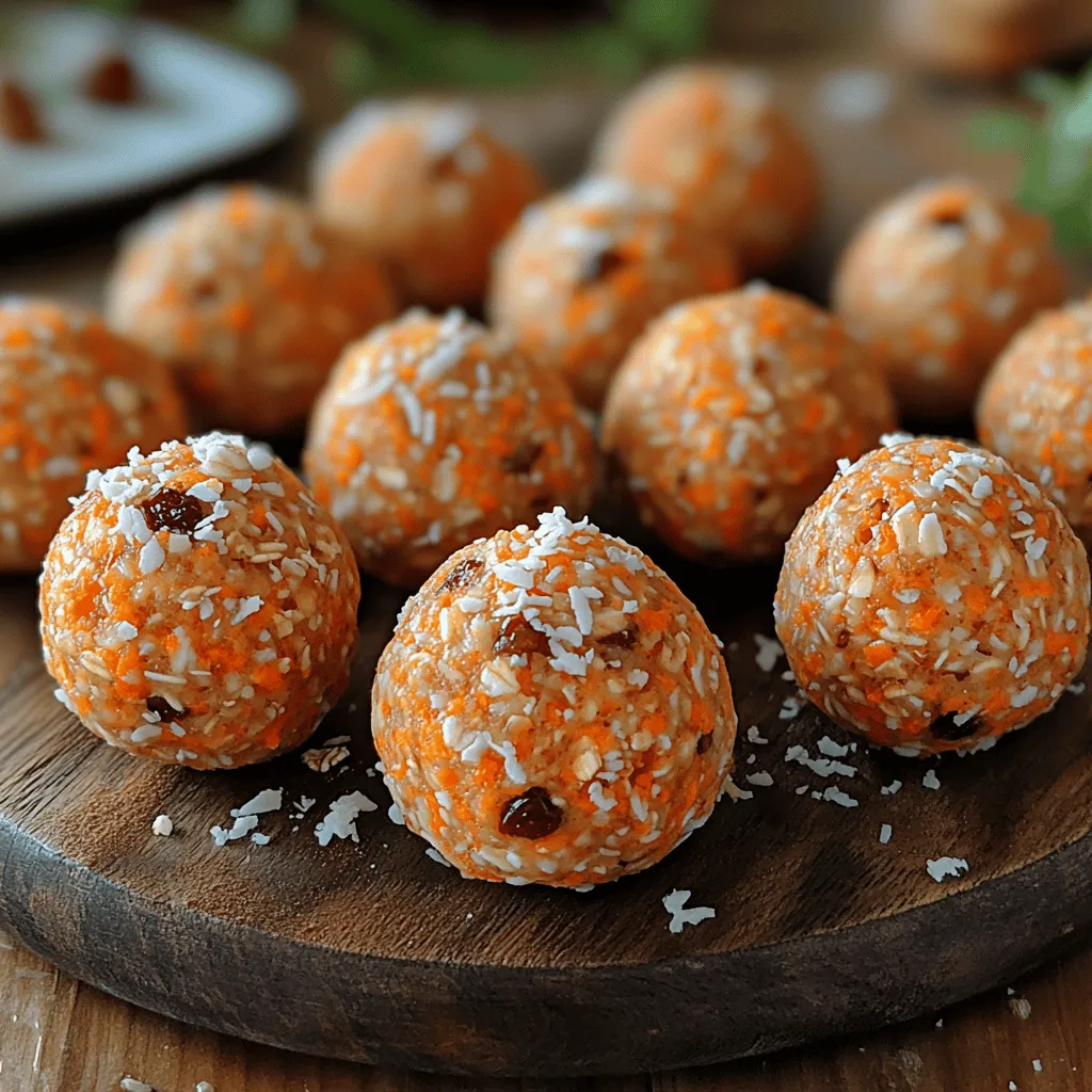 The foundation of any great recipe lies in its ingredients, and the Carrot Cake Energy Balls are no exception. Each component not only contributes to the flavor and texture but also offers numerous health benefits. Here’s a closer look at the essential ingredients that make this recipe both nutritious and delicious: