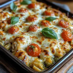 Pesto Chicken Pasta Bake: An Inviting and Comforting Dish