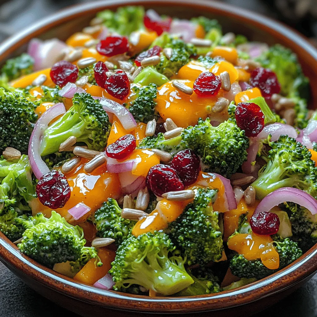 The Sweet & Tangy Broccoli Salad is a vibrant dish that brings together the crunch of fresh vegetables and the delightful interplay of sweet and savory flavors. This salad has gained popularity not only for its delicious taste but also for its colorful presentation and nutritional benefits. In a world where healthy eating is paramount, this salad serves as an excellent example of how to enjoy wholesome ingredients without sacrificing flavor.