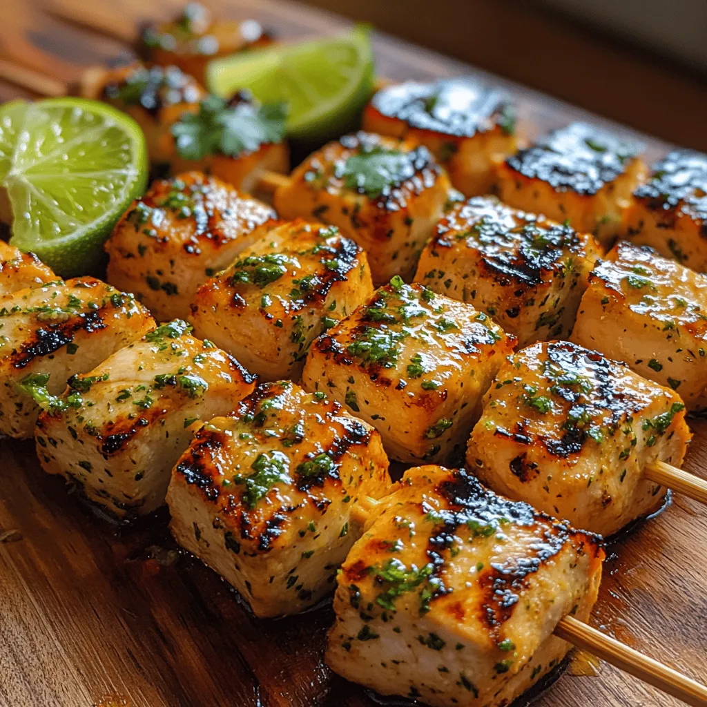 If you're searching for a dish that perfectly embodies the essence of summer, look no further than Zesty Cilantro Lime Grilled Chicken Skewers. This delightful recipe is not only appealing to the eye but also tantalizing for the taste buds. The combination of fresh cilantro and zesty lime creates a burst of flavor that elevates simple grilled chicken to a new level. Whether you're hosting a backyard barbecue, enjoying a picnic with friends, or simply want to spice up your dinner routine, these skewers are versatile enough to suit any occasion.