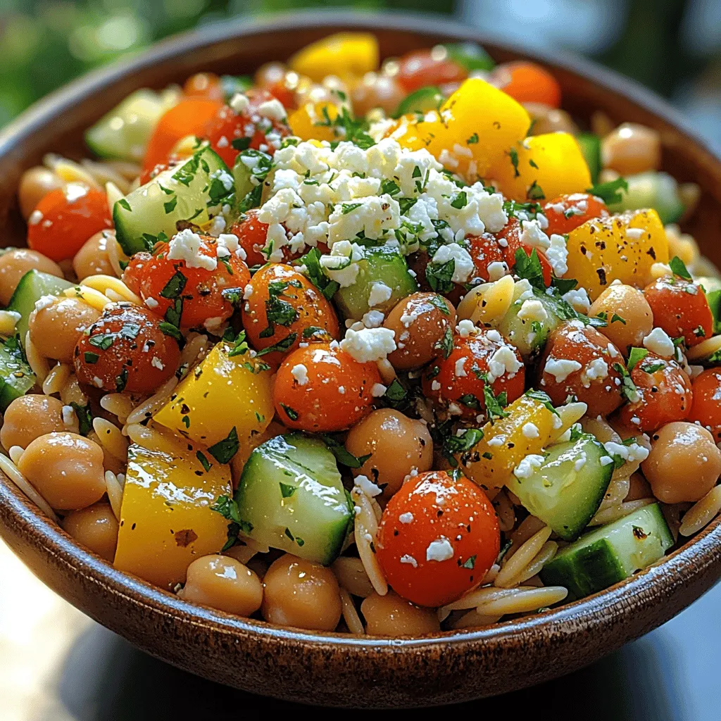 To create a Mediterranean Orzo Bowl, selecting the right ingredients is key. Each component plays a vital role in enhancing the overall taste and nutritional profile of the dish.