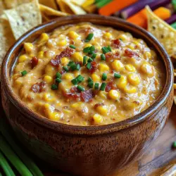 When it comes to party snacks and appetizers, few dishes can rival the allure of a creamy, savory dip. Enter the Creamy Corn & Bacon Dip—a delightful blend of sweet corn, smoky bacon, and rich dairy that creates an irresistible treat for any gathering. This dip boasts a luscious, creamy texture, complemented by the saltiness of crispy bacon and the natural sweetness of corn. The combination is not only mouthwatering but also a perfect accompaniment to crispy tortilla chips, crunchy vegetables, or toasted bread.