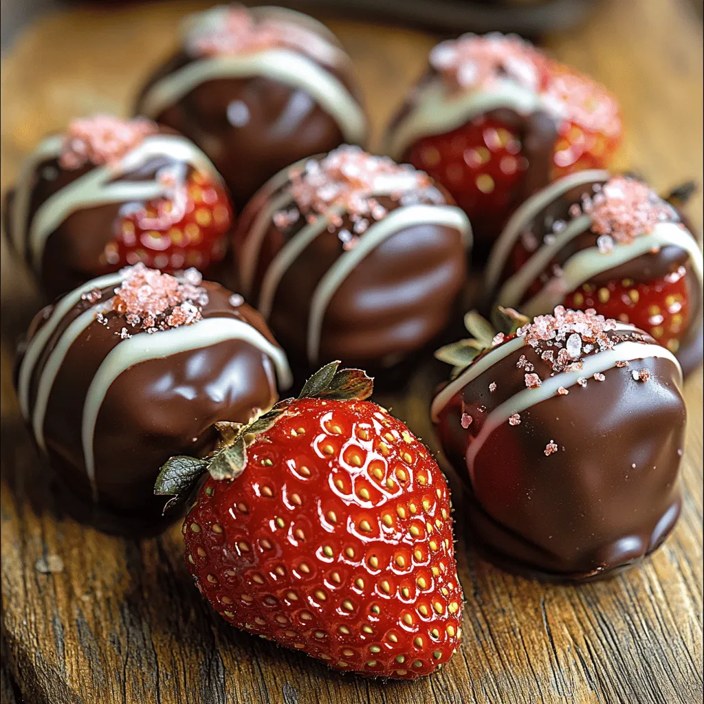 To create the perfect dark chocolate covered strawberries, it's essential to pay attention to the ingredients you choose. Each component plays a vital role in achieving that indulgent flavor and eye-catching presentation.
