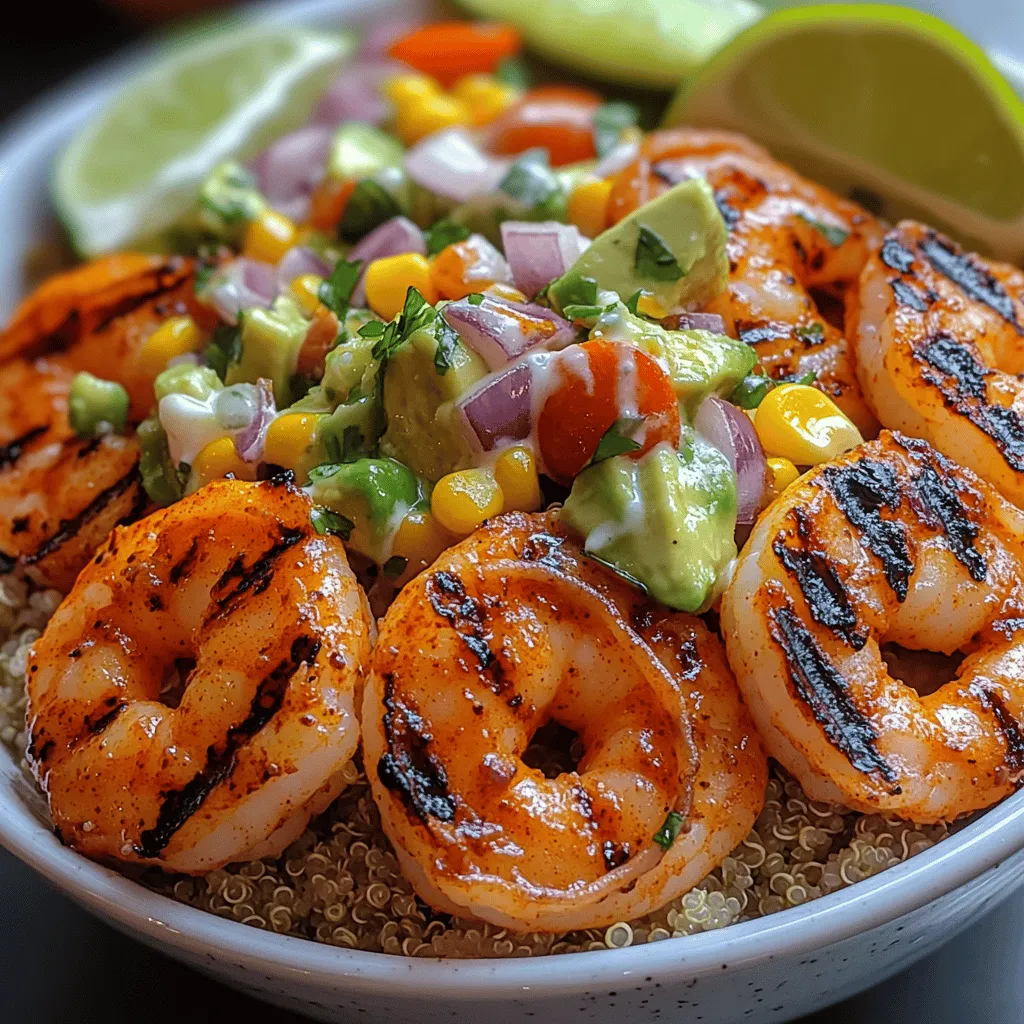 If you're looking for a dish that embodies the essence of summer while delivering a punch of flavor, the Grilled Shrimp Bowl with Avocado Corn Salsa and Creamy Garlic Sauce is your answer. This vibrant bowl is not just a meal; it's an experience that combines the freshness of grilled shrimp with a delightful medley of avocado, corn, and zesty sauce. Perfect for a casual lunch, a family dinner, or even meal prep for the week, this dish showcases the beauty of fresh ingredients and the versatility of flavors that can be enjoyed all year round.