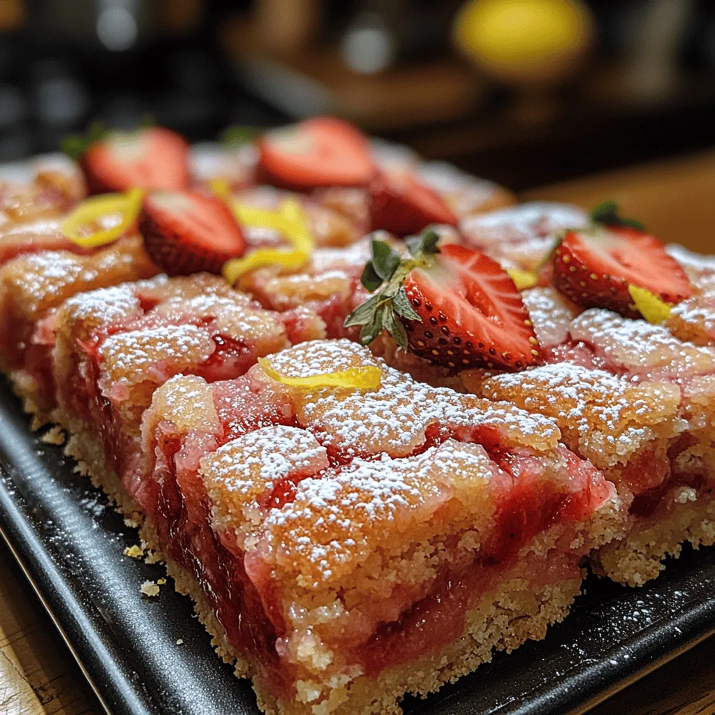Lemon bars have become a beloved staple in dessert cuisine, renowned for their bright, tangy flavor and simple, yet satisfying, sweetness. Over the years, various creative adaptations have emerged, transforming the classic lemon bar into delightful variations that cater to different palates. One such twist that has captured the hearts of dessert enthusiasts is the combination of strawberries with the traditional lemonade bar, resulting in the refreshingly delicious Zesty Strawberry Lemonade Bars.