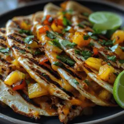 Tropical Fiesta Quesadilla: A Flavorful Journey to the Tropics