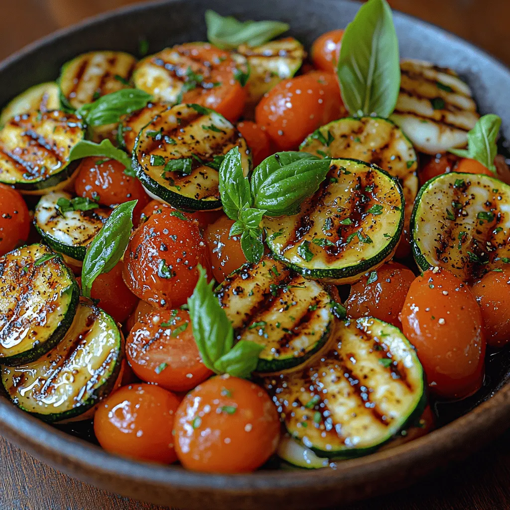 As the sun shines brighter and the days grow longer, the allure of summer gatherings and outdoor meals beckons us to explore fresh, vibrant dishes. One such delightful creation is the Grilled Zucchini Caprese Salad. This dish offers a refreshing twist on the traditional Caprese salad, renowned for its simple yet delicious combination of fresh mozzarella, ripe tomatoes, and aromatic basil. By introducing grilled zucchini into the mix, we elevate this classic salad, adding depth and a smoky flavor that harmonizes beautifully with the other ingredients.