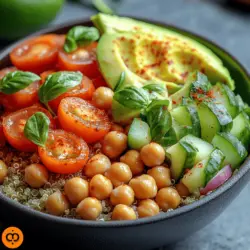 Zesty Basil Lime Chickpea Bowl Recipe Article