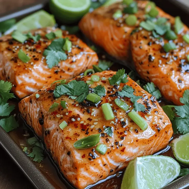 Sweet Chili Glazed Salmon is a dish that perfectly embodies the beauty of culinary fusion, combining the rich, buttery flavor of salmon with the unique sweetness and spice of a classic Asian-inspired sweet chili sauce. This dish has gained immense popularity among food enthusiasts due to its irresistible taste and visually appealing presentation. The glaze not only enhances the salmon's natural flavors but also provides a delightful contrast that keeps diners coming back for more.