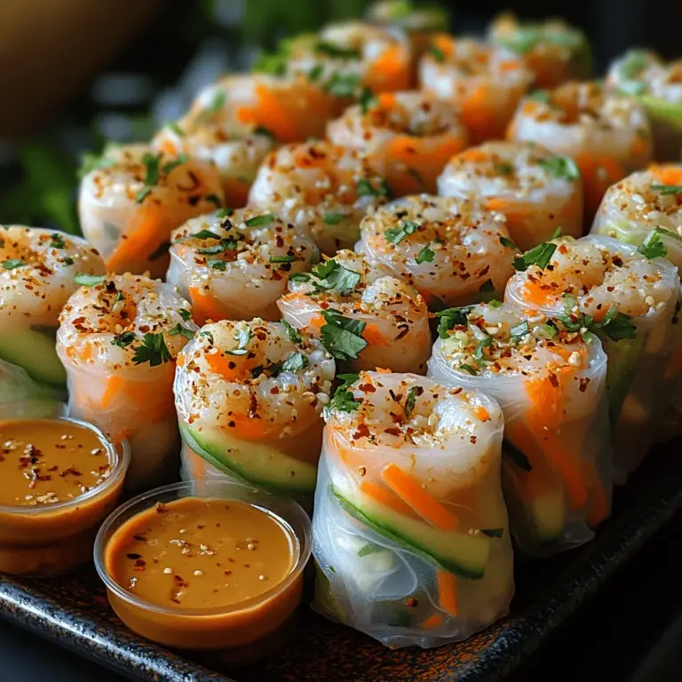To create the perfect Crunchy Delight Spring Rolls, it is essential to understand the ingredients that contribute to their unique flavor and texture. Let’s break down these core components: